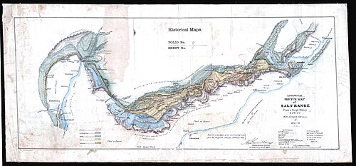 Mapa geologiczna Pasma Soli, 1851-52