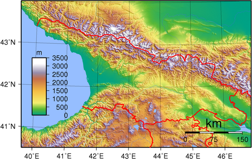 Topografia Gruzji