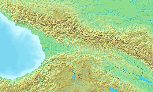 Mapa Topograficzna Gruzji DEMIS