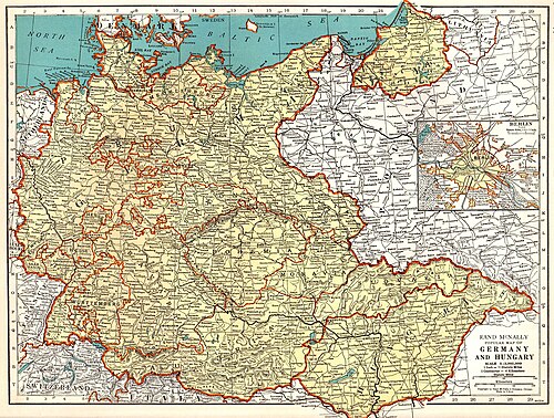 Niemcy (z autonomiczną Słowacją) i Węgry 1938