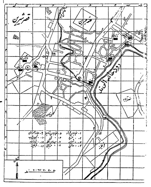 Mapa Ghasr-e Shirin (1330)