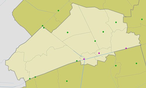 Mapa administracyjna miasta Gia Rai