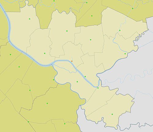 Mapa administracyjna powiatu Goquao