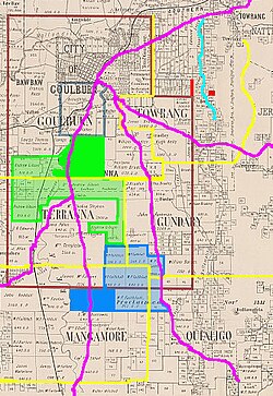 Mapa Goulburnu
