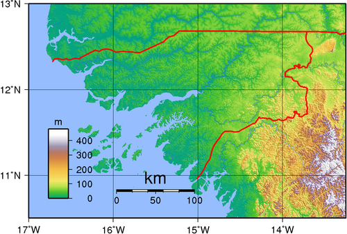 Topografia Gwinei Bissau