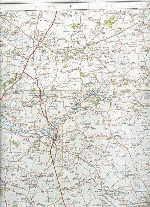 Mapa Haleswortha z 1921 roku