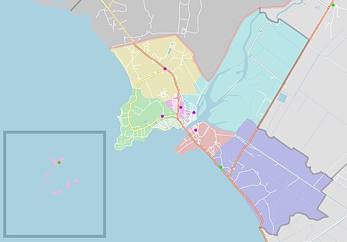 Mapa administracyjna miasta Ha Tien