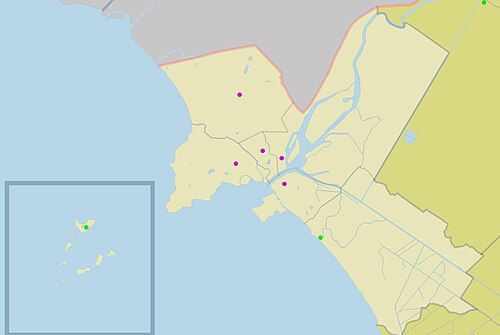 Mapa administracyjna miasta Hatien