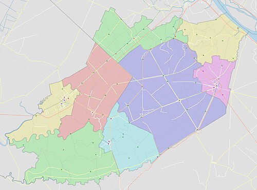 Mapa administracyjna prowincji Haugiang
