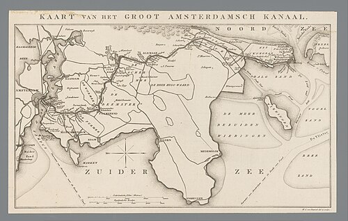 Historyczna mapa Niderlandów i Kanału Morza Północnego