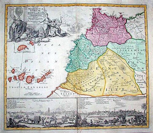 Maroko - Homann 1726