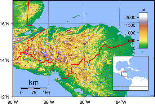 Topografia Honduras