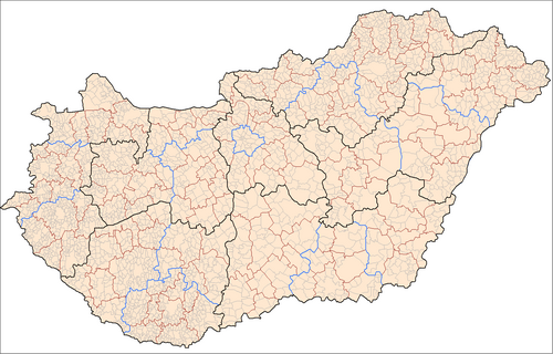 Podział administracyjny Węgier
