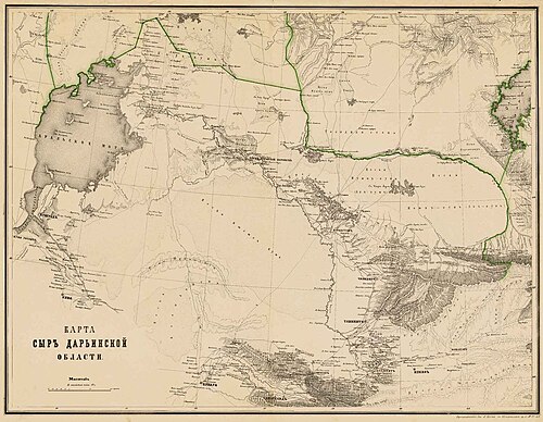 Ilin 186x Mapa Obwodu Syr-Darii