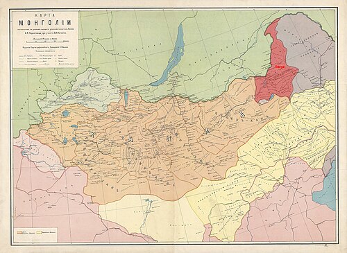 Region Barga - Mongolia Wewnętrzna (1910)