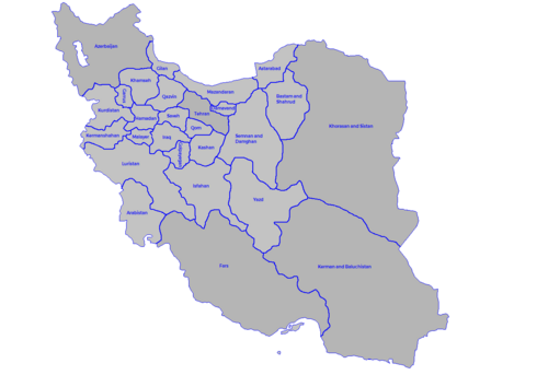 Administracyjny podział Iranu 1911