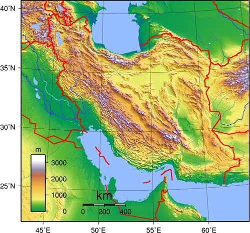 Iran topografia