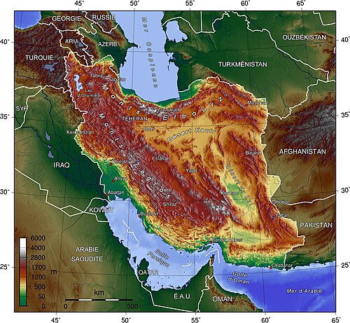 Iran topografia