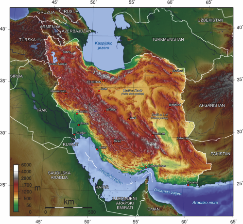 Iran topografia