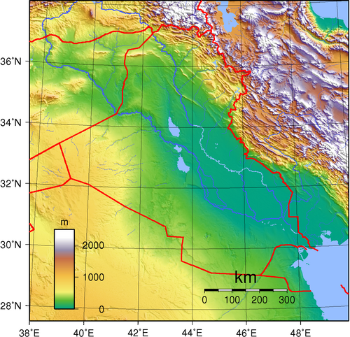 Topografia Iraku