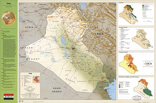 Mapa podsumowująca Irak