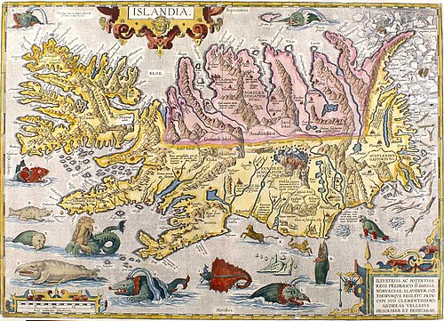 Mapa Islandii Gudbrandura A