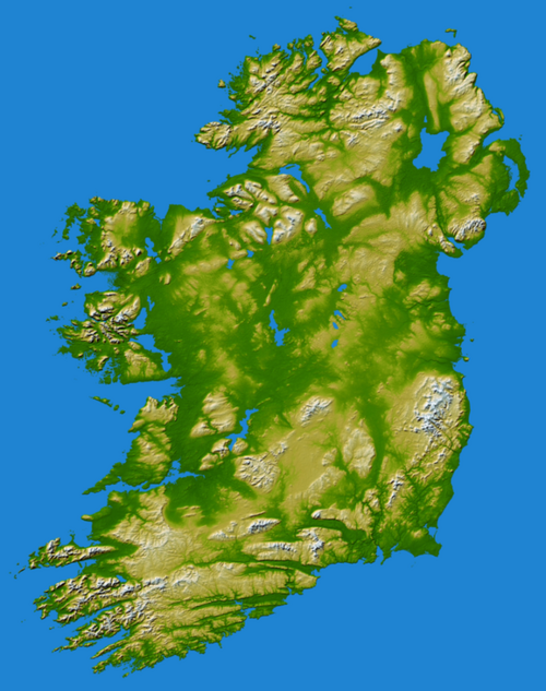 Wyspa Irlandia NASA