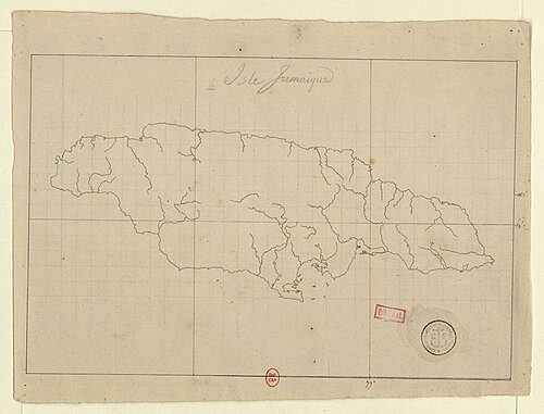 Wyspa Jamajka (mapa niema)