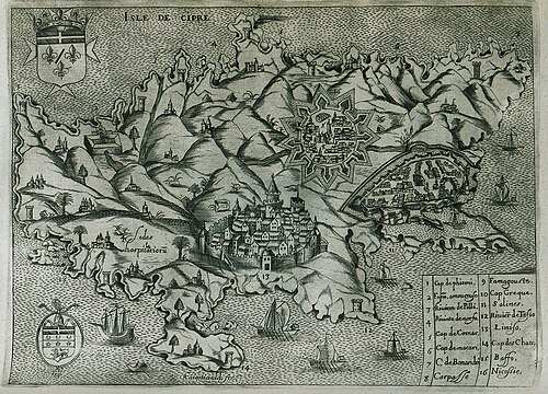Wyspa Cypr (Bosio & Boissat, 1659)