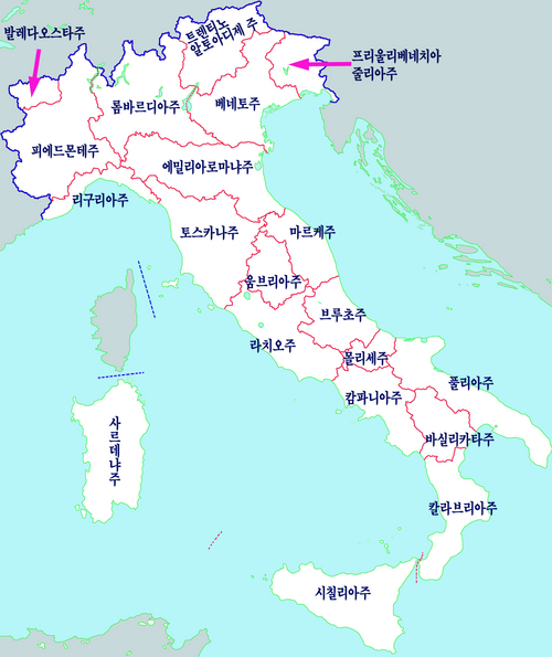 Mapa Włoch