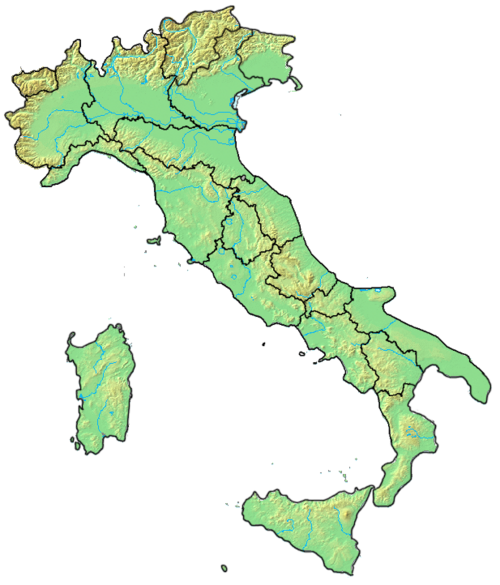 Mapa Włoch 2