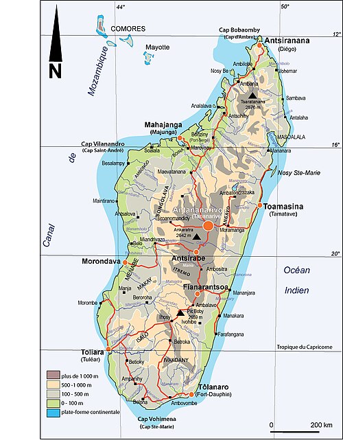 Relief Madagaskaru