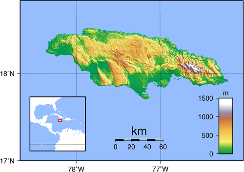 Topografia Jamajki