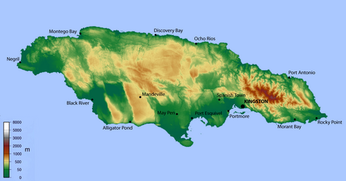 Topografia Jamajki