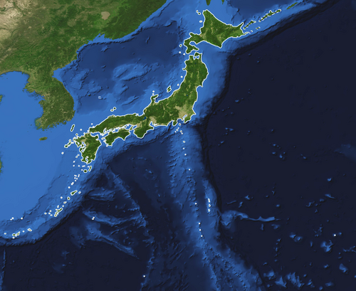 Japonia - Archipelag z zarysowanymi wyspami