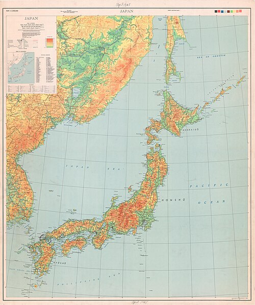 Mapa Japonii - 1. edycja