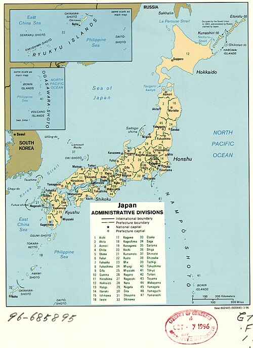 Podział administracyjny Japonii