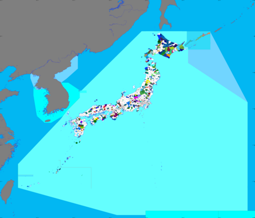 Mapa Japonii
