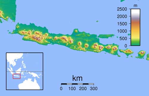 Java - mapa topograficzna z lokalizacją