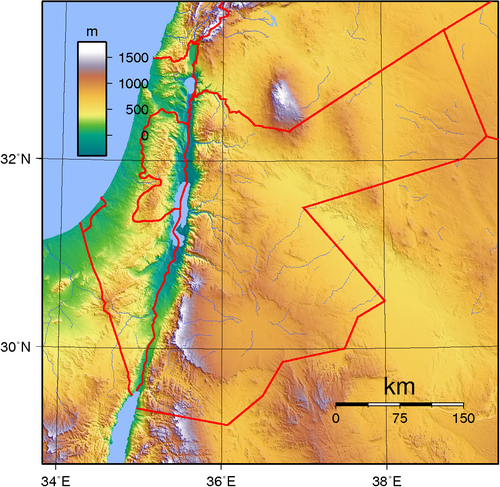 Topografia Jordanii