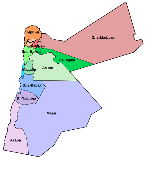 Gubernatorstwa Jordanii rosyjski