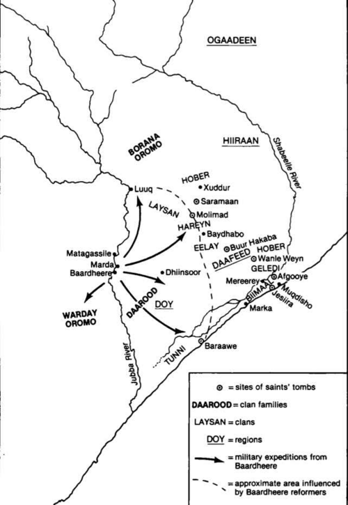 Jubaland i okolice w XIX w. przed somalskim odborem