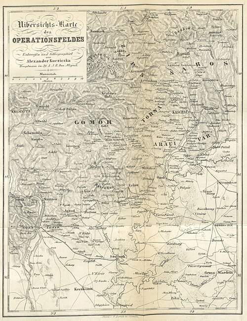 Kocziczka (1850) s.325 Przegląd terenu operacyjnego