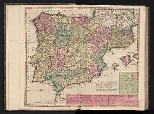 Mapa Hiszpanii i Portugalii