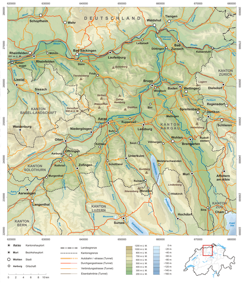Kanton Aargau - Szczegół (DE)