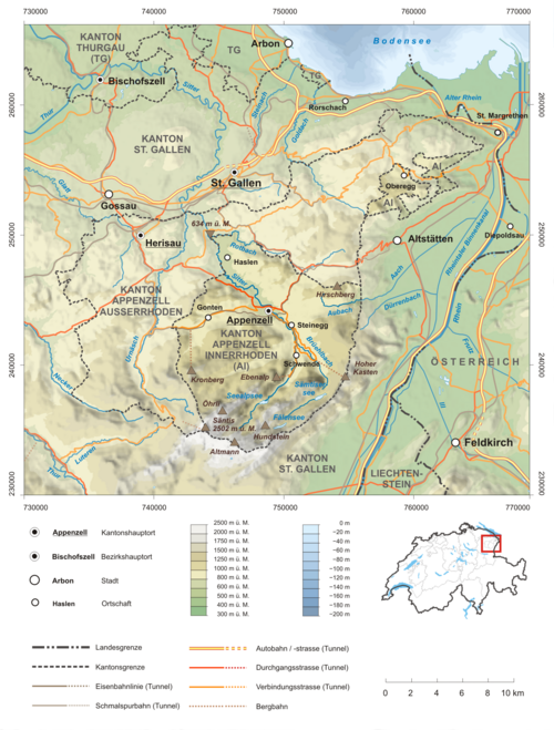 Kanton Appenzell Innerrhoden Szczegół