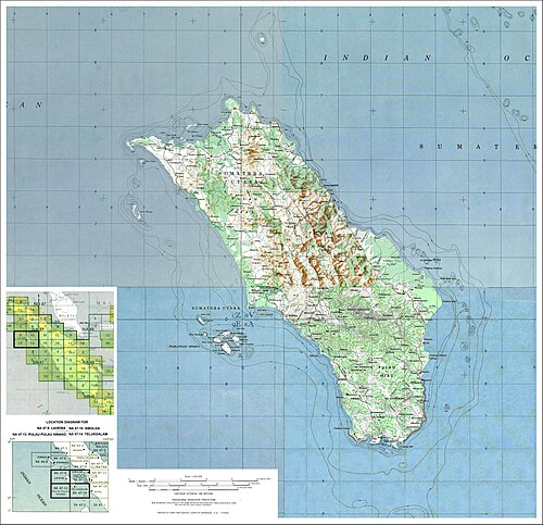 Mapa wyspy Nias
