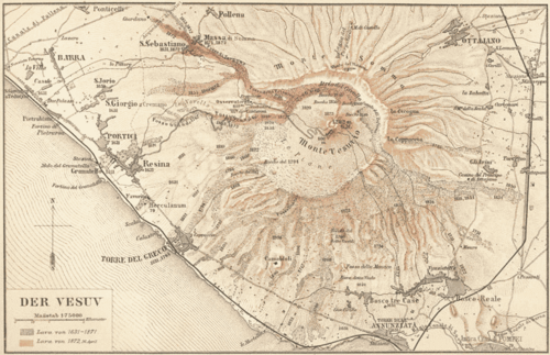 Mapa Wezuwiusza MK1888