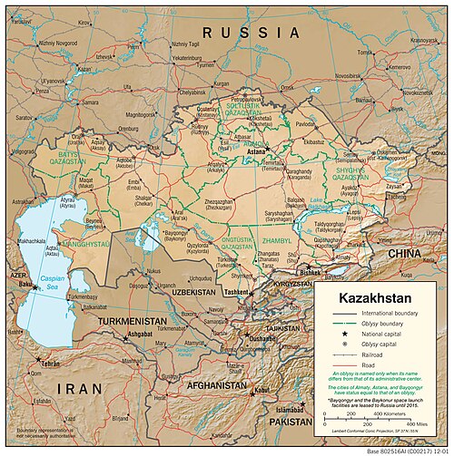 Fizjografia Kazachstanu