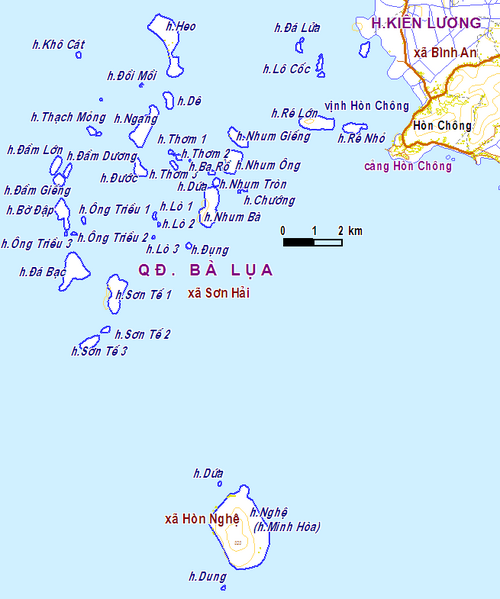 Mapa Kiến Giang - Ba Lua